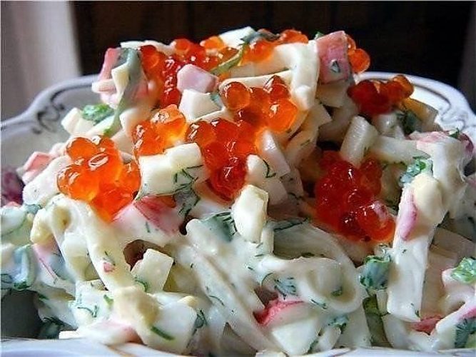 Рецепты салатов с кальмаром фото простые и вкусные рецепты