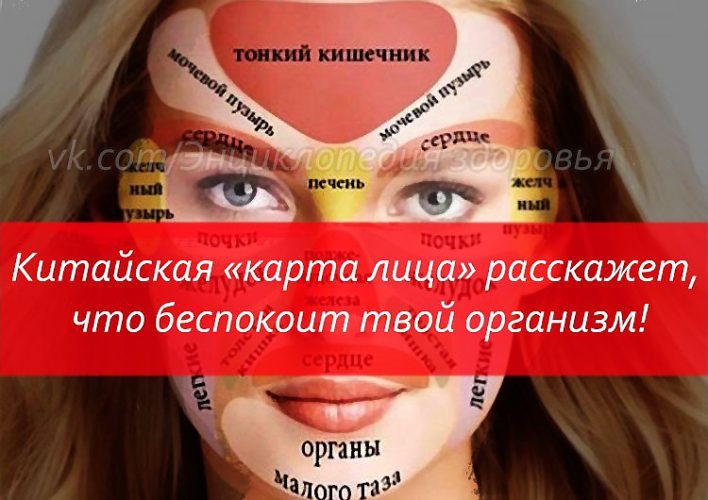 Китайская карта лица расскажет о ваших болезнях