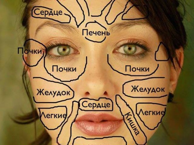 Китайская карта лица расскажет о ваших болезнях у женщин