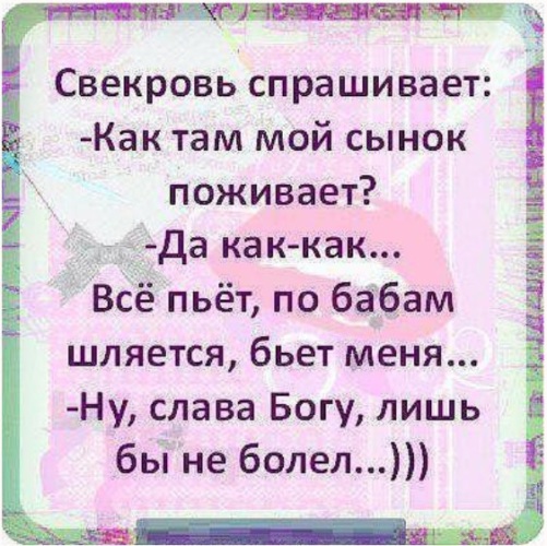 Статусы про свекровь со смыслом, прикольные - забавные