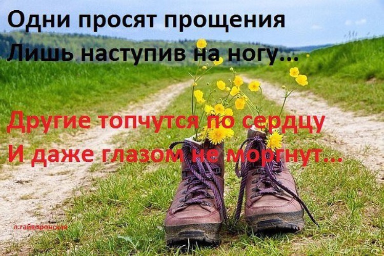 Даже наступить. Одни просят прощения наступив на ногу. Одни просят прощения наступив на ногу другие топчутся по сердцу. Извинения наступил на ногу. Одни наступят на ногу извиняются, другие топчутся по сердцу.