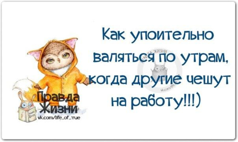 Картинки как хорошо валяться по утрам когда другие чешут на работу картинки