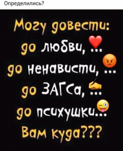 Могу довести до любви до ненависти до загса до психушки вам куда картинка