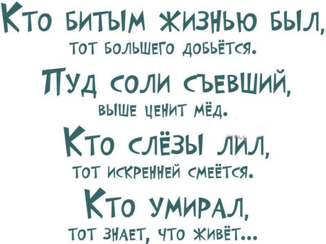 Кто по жизни. Кто битым жизнью был. Кто битый жизнью был тот большего. Жизнь бьёт статус. Тот больше ценит мед.