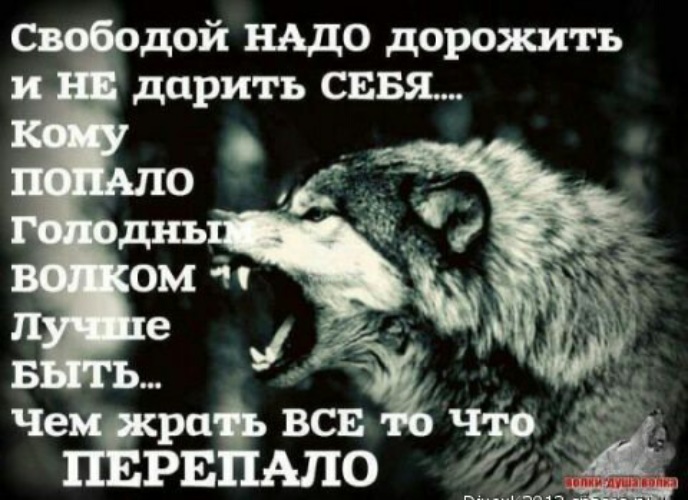 Оказывается есть. Свободой надо дорожить. Свободой надо дорожить и не дарить себя кому попало. Лучше быть одному чем с кем попало. Лучше быть одному чем.