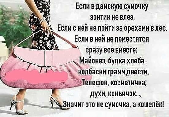 Цитаты великих людей про женскую сумочку