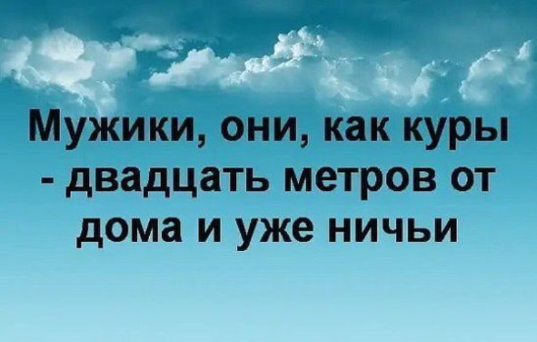 Мужики как куры 20 метров от дома и уже ничьи картинки