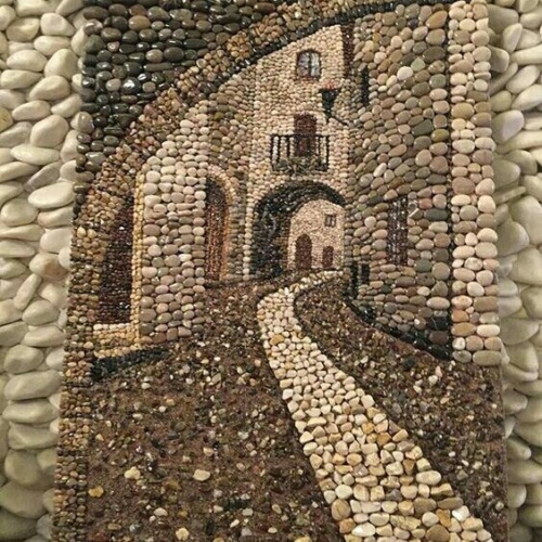 Мозаика из камня фото