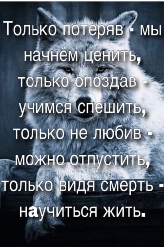 Человек начинает ценить, когда потеряет - почему только …