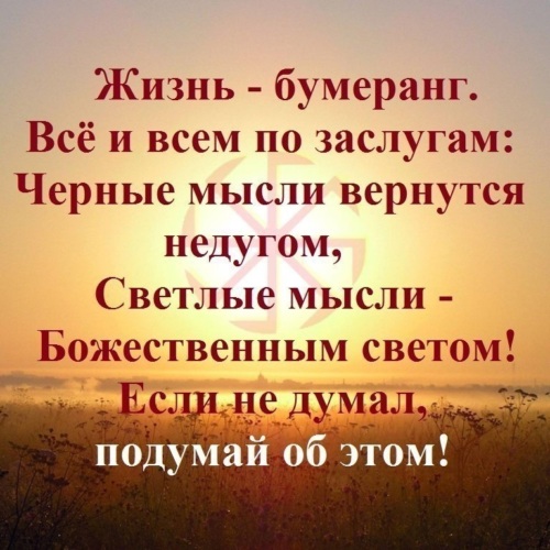 Жизнь бумеранг примеры из жизни
