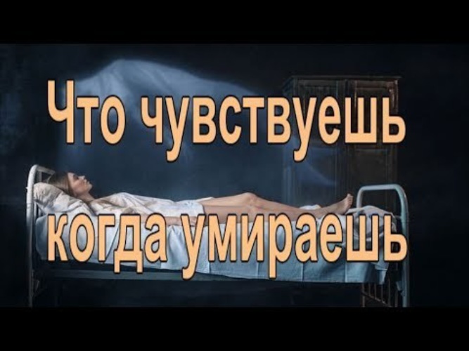 Что чувствуешь когда умираешь